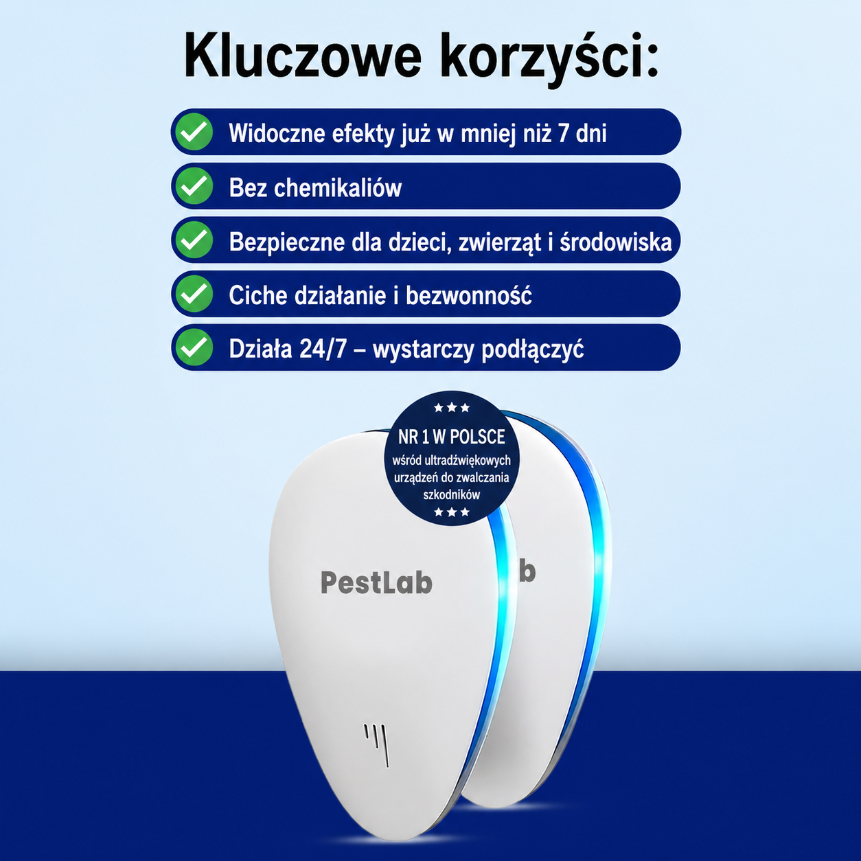 PestLab™ Ultradźwiękowy Odstraszacz Szkodników